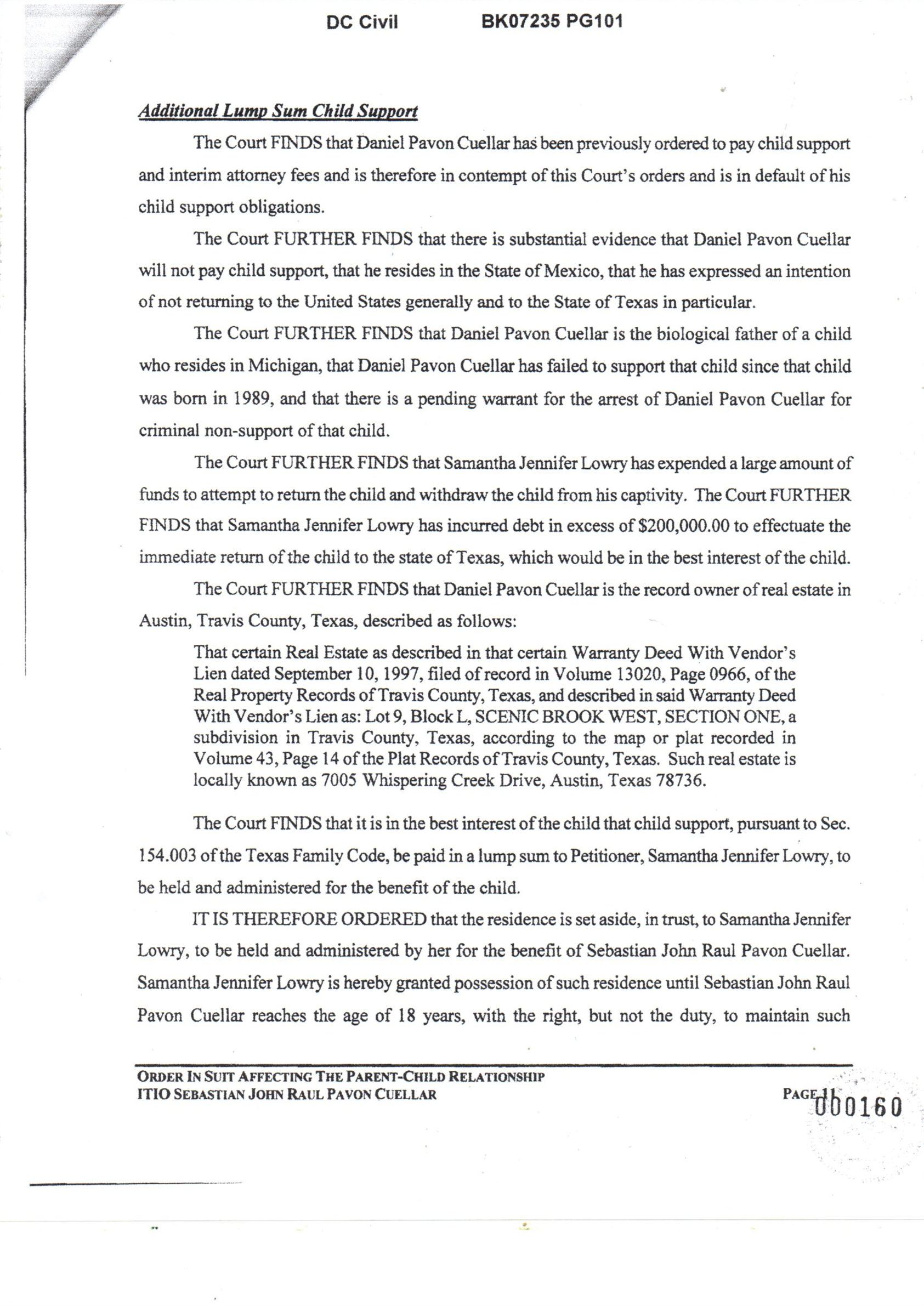 "The Court Finds" Means Judge John K Dietz Crimes
Case Exposes ORGANIZED CRIMES IN TRAVIS COUNTY
AUSTIN TEXAS CRIMINAL ORGANIZATION FOR MILLIONS
HOMICIDE, KIDNAPPING, ILLEGAL SALE OF REAL ESTATE
WARRANTS FOR ARREST AGAINST JUDGE JOHN DIETZ 
LIVE CASE 2025 AUSTIN TEXAS NEWS AUSTIN TEXAS
WARRANTS VS JOE MILNER AND JAMI MILNER TOO
FOR HOMICIDE, KIDNAPPING AND 35 Million SCAM