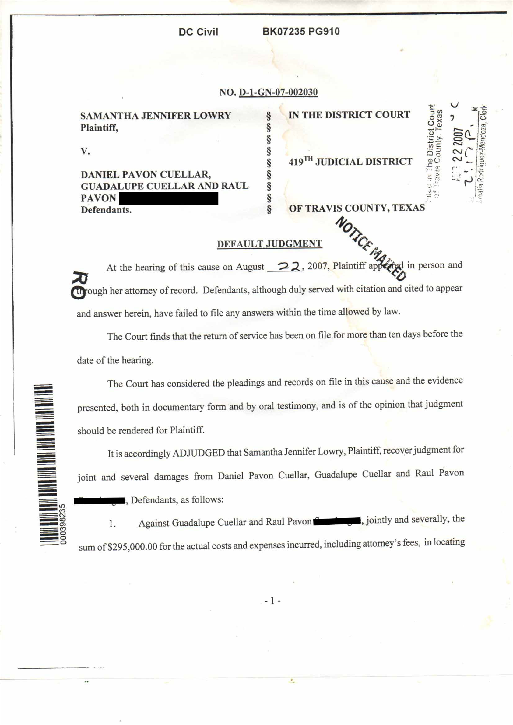 Minton Burton Foster And Collins MAFIA
With Bratton And Bratton And Milner Firm,
35 Million Scam, Intentional NO Service,
For Kidnapping American Citizen Child,
Kidnap Texas Resident in Mexico.
Trespass Texas Resident Home,
Trespass Homes Internationally,
FBI AND POLICE Help Scam
Using Perjuries To Kidnap.
Homicide To Sell Land,
No Warrants To Date,
Open For Business,
For More Scams.
Absurd Case!