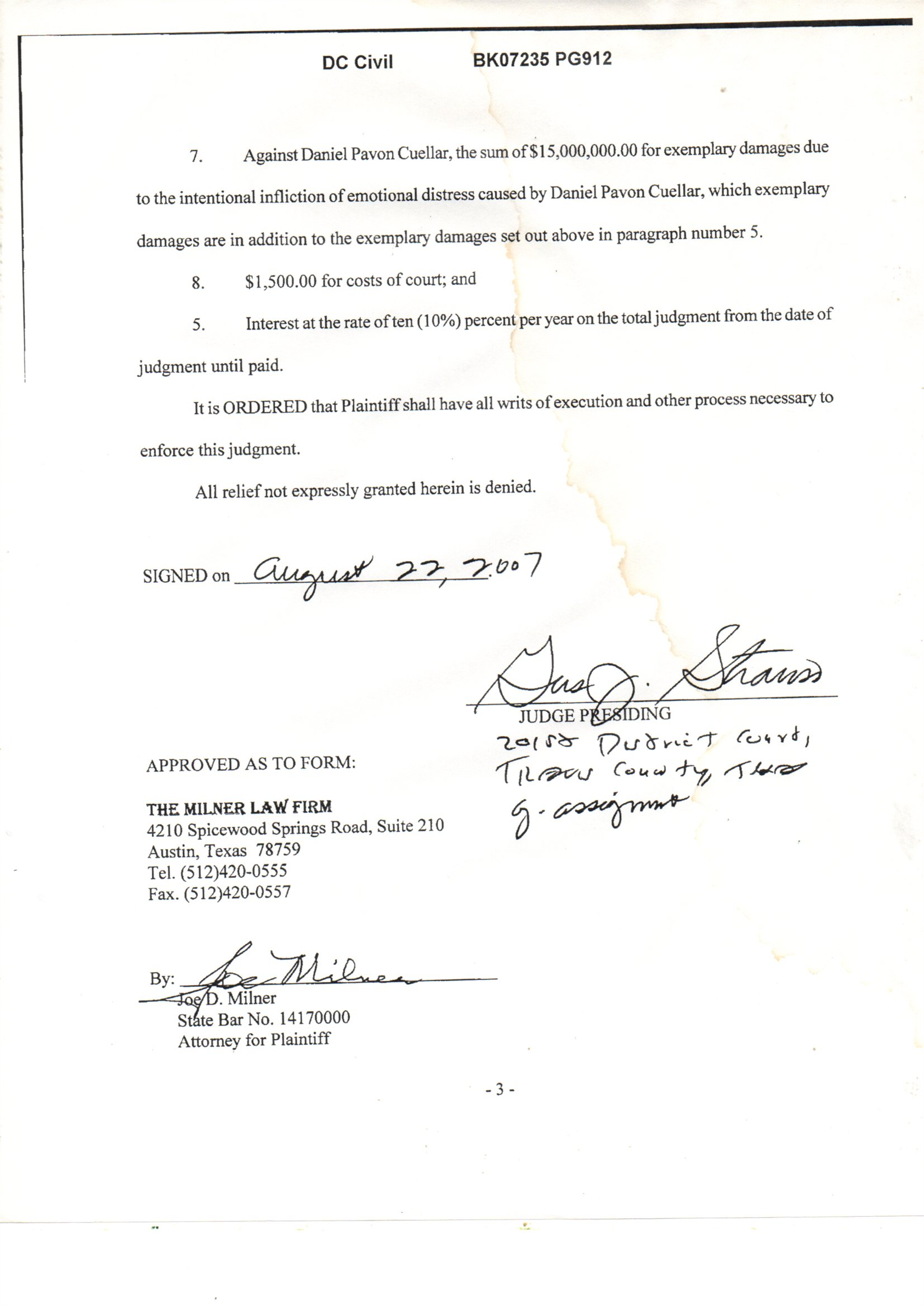 Minton Burton Foster And Collins Mafia,
Bratton And Bratton Mafia in Austin Texas,
Milner Law Firm  Joe Milner And Jami Milner,
Millions in Profits For KIDNAPPING & Homicide.